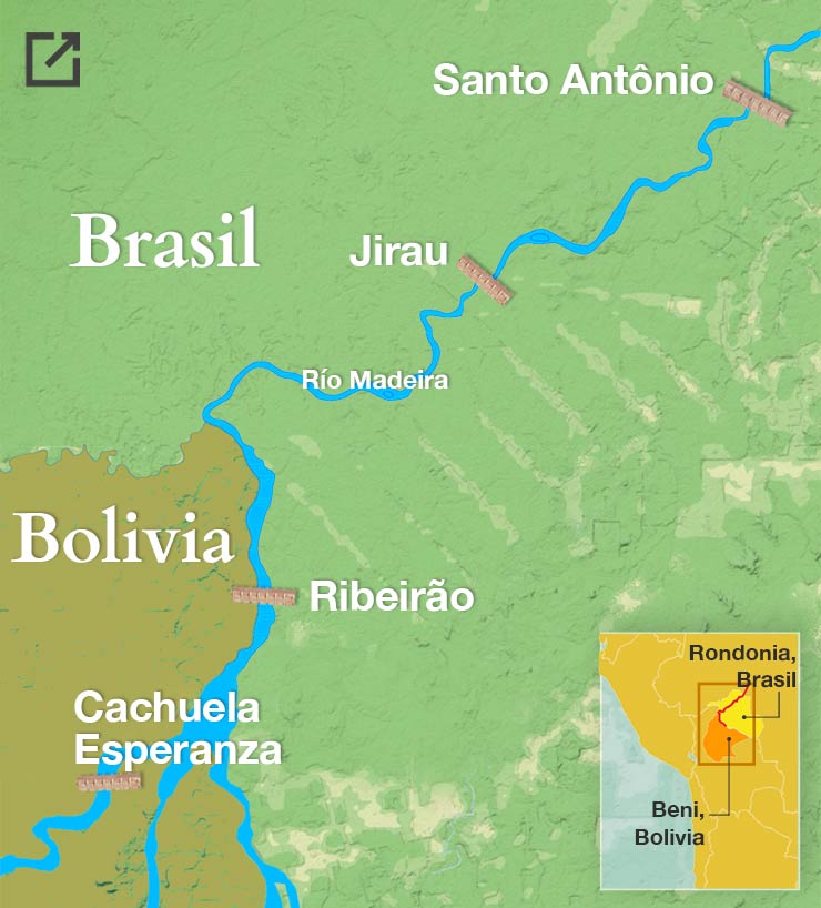 Mapa represas