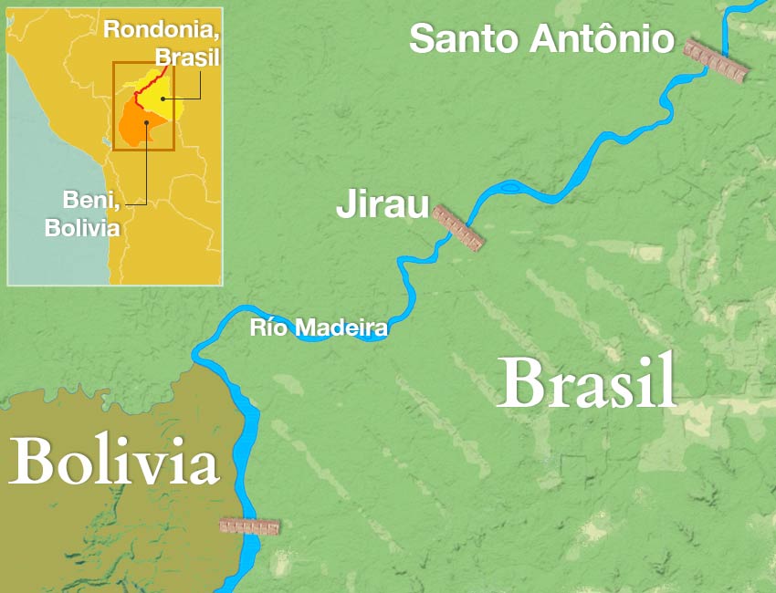 Rio Madeira, mapa